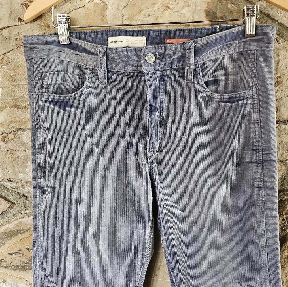 Anthropologie Pilcro Blue Corduroy Pants Size 30 - Picture 3 of 8